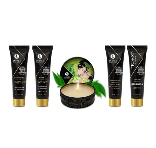 Zestaw akcesoriów - Shunga Geishas Secret Kit Green Tea